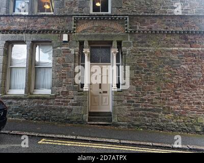 Redruth, Street scene, Miner`s terraces, Cornish mining town, Carn Brea beacon,  , Cornwall, UK, 13th October 2020. . Credit:Robert Taylor/Alamy Live Stock Photo